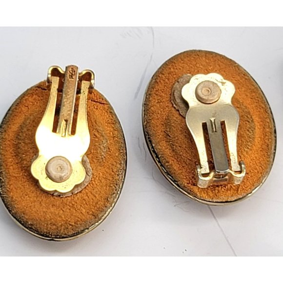 Vintage Clip-on Screw Back Earrings Collection of Five Pair Ct555 - Picture 15 of 15